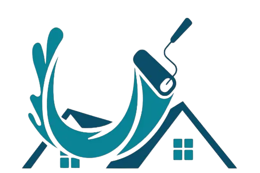 Master Coat Painters logo with paint roller and house icon in teal